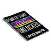 Vierde graad ontgrendeld Terug naar school geperso Notitieboek (Rechterzijde)