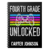 Vierde graad ontgrendeld Terug naar school geperso Notitieboek (Voorkant)