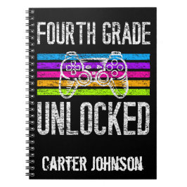 Vierde graad ontgrendeld Terug naar school geperso Notitieboek