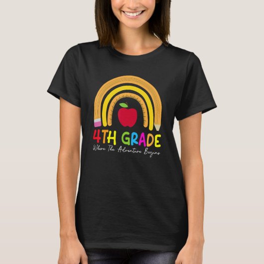 Vierde graad Regenboogleraar Team Tweede Graadplei T-shirt (Voorkant)