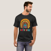 Vierde graad regenboogluipaard Afdrukleraar 4e gra T-shirt (Voorkant volledig)