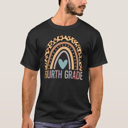 Vierde graad Regenboogmeisjes jongens Leerteam 4e T-shirt (Voorkant)
