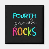 Vierde graad Rocks Team 4e graad leraar Magneet (Voorkant)