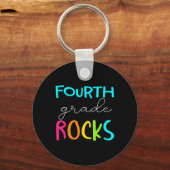 Vierde graad Rocks Team 4e graad leraar Sleutelhanger (Voorkant)