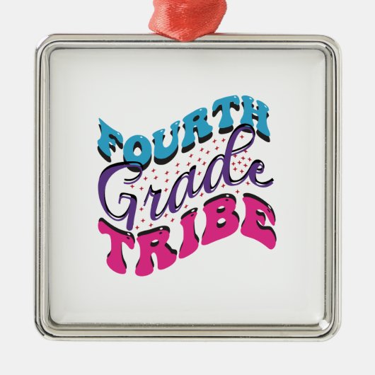 Vierde graad Tribe Metalen Ornament (Voorkant)