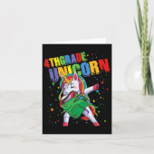 Vierde graad Unicorn Girls booys Kinder duiken ter Kaart (Voorkant)