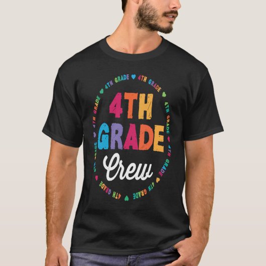 Vierde graad van het personeel in de vierde klas: t-shirt (Voorkant)