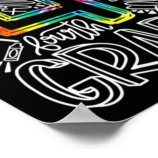 Vierde graad van het Typografische Team Poster (Hoek)