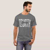 Vierde graad voor lerarenteam 4e graadvierkregel t-shirt (Voorkant volledig)