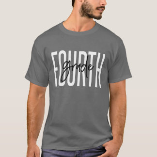 Vierde graad voor lerarenteam 4e graadvierkregel t-shirt