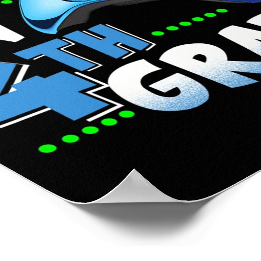 Vierde Grade Leuk Spel Op 4e Grade Gift Poster (Hoek)