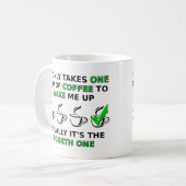 Vierde Grappige Beker Mok (Voorkant links)