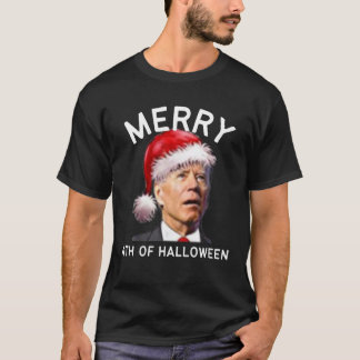 Vierde groet van Halloween Funny Joe Biden Kerstmi T-shirt