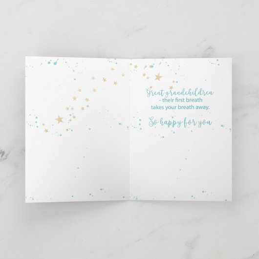 Vierde Grote Kleinkind, Gefeliciteerd, Baby in Ste Kaart (Binnen)