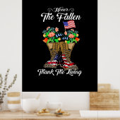 Vierde herdenkingsdag van juli Veteraan Honor Poster (Keuken)