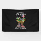 Vierde herdenkingsdag van juli Veteraan Honor Spandoek (Horizontaal)