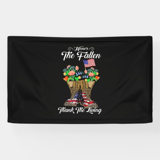 Vierde herdenkingsdag van juli Veteraan Honor Spandoek (Horizontaal)