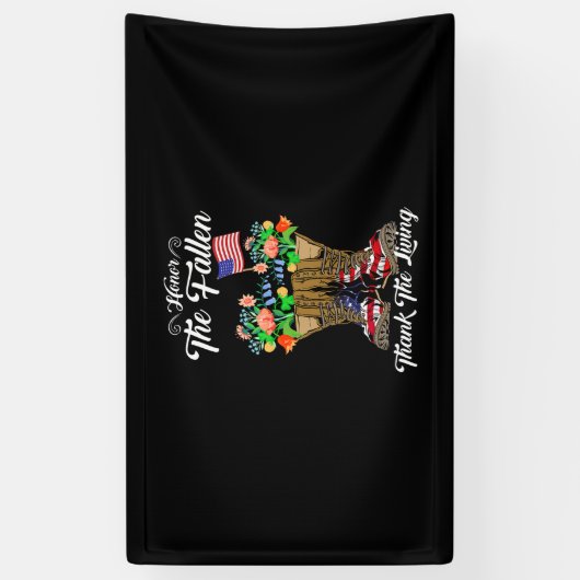 Vierde herdenkingsdag van juli Veteraan Honor Spandoek (Verticaal)