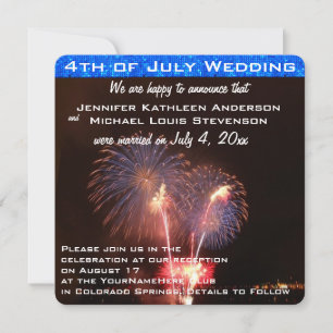 Vierde huwelijksaankondiging juli kaart