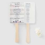 Vierde huwelijksfeest in juli Pro Handwaaier (Voorkant en achterkant)