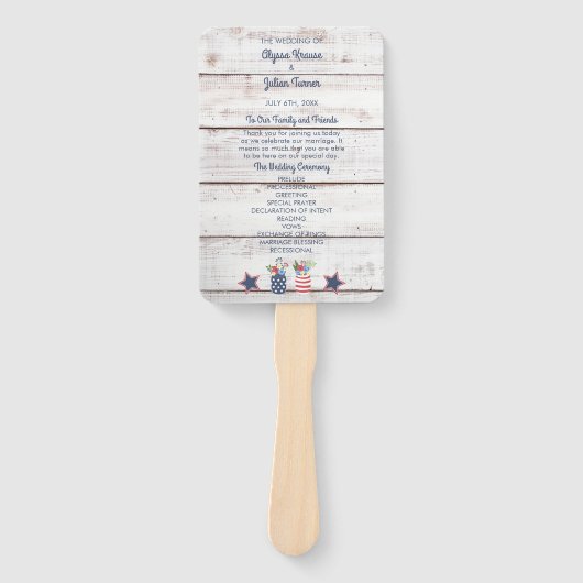 Vierde huwelijksfeest in juli Pro Handwaaier (Voorkant)