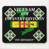 Vierde infanterie Vietnam Mousepad 2/b Muismat (Voorkant)