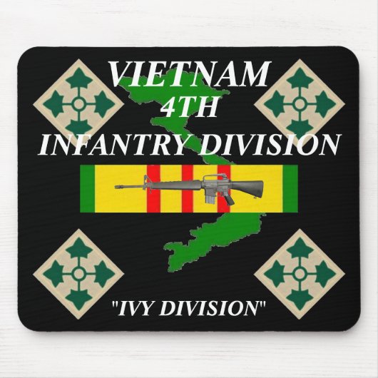 Vierde infanterie Vietnam Mousepad 2/b Muismat (Voorkant)