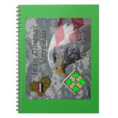 Vierde infanteriediv Irak Combat Veteran Notitieboek (Voorkant)