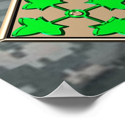 Vierde infanteriediv Irak Combat Veteran Poster (Hoek)