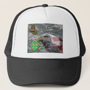 Vierde infanteriediv Irak Combat Veteran Trucker Pet