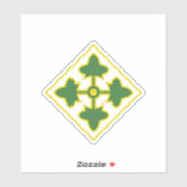 Vierde Infanteriedivisie Badge Sticker (Vel)