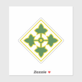 Vierde Infanteriedivisie Badge Sticker