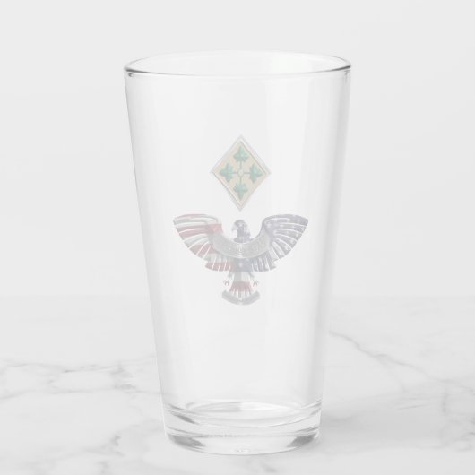 Vierde infanteriedivisie Eagle Glas (Achterkant)