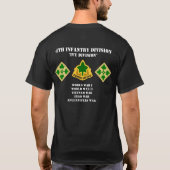 Vierde infanteriedivisie "Ivy Division" T-shirt (Achterkant)
