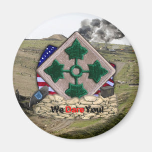 Vierde infanteriedivisie patch irak war vets Magne Magneet