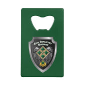 Vierde infanteriedivisie "Steadfast and Loyal"-cad Creditkaart Flessenopener (Voorkant)