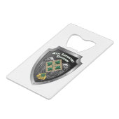 Vierde infanteriedivisie "Steadfast and Loyal"-cad Creditkaart Flessenopener (Achterkant Gekanteld)