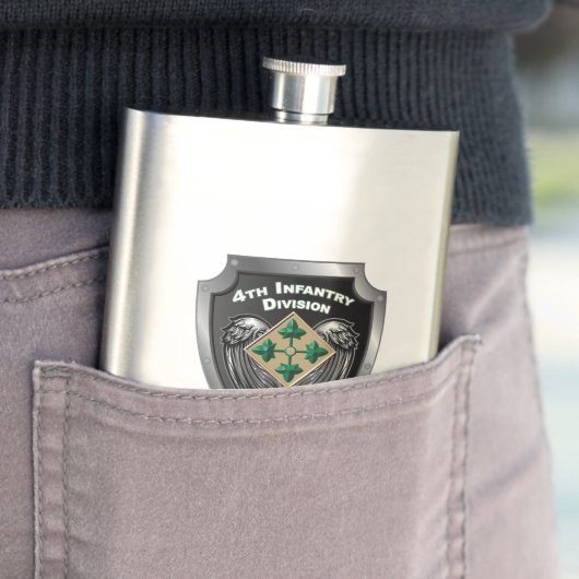 Vierde infanteriedivisie "Steadfast and Loyal" Flacon (Voorbeeld)