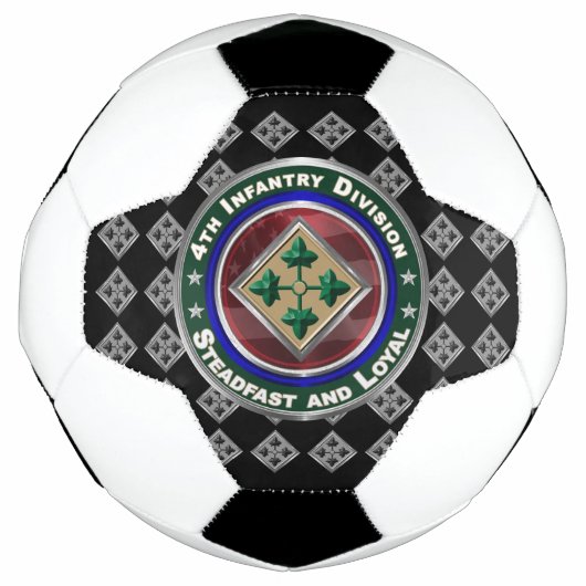 Vierde infanteriedivisie "Steadfast and Loyal" Voetbal (Voorkant)