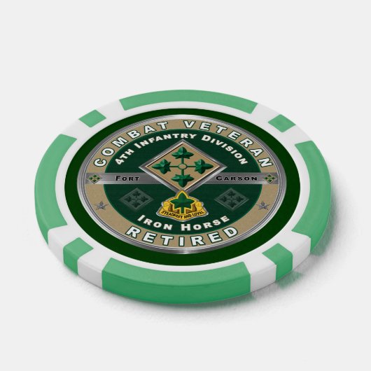Vierde Infanteriedivisie trok zich terug Poker Chips (Enkel)