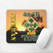 Vierde infanteriedivisie Vietnam Veteraan Muismat (Met muis)