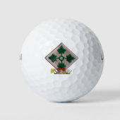 Vierde Infanteriedivisie Vietnam Veterans Vets Golfballen (Voorkant)