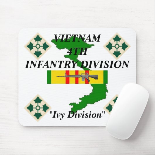 Vierde infanterieplaats Vietnam Mousepad Muismat (Met muis)
