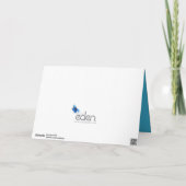 Vierde Jubileum blauw topazhart Kaart (Achterkant)