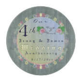 Vierde Jubileum Floral Snijplank (Voorkant)