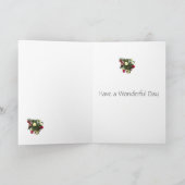 Vierde Jubileum Vruchten en bloemen Kaart (Binnen)