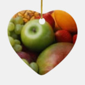 Vierde Jubileum Vruchten en bloemen Keramisch Ornament (Achterkant)