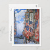 Vierde juli 1916 door Childe Hassam Briefkaart (Voorkant / Achterkant)