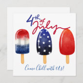 Vierde juli - 4 juli Chill met ons Kaart (Voorkant / Achterkant)