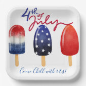 Vierde juli - 4 juli Chill met ons Papieren Bordje (Voorkant)